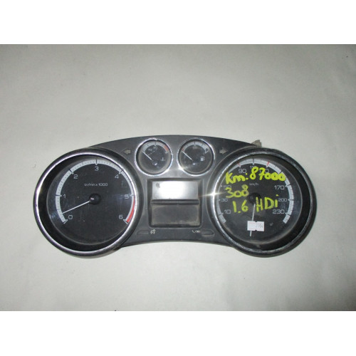 Peugeot 308 Dizel Kilometre Saati Gösterge Paneli 9665107480