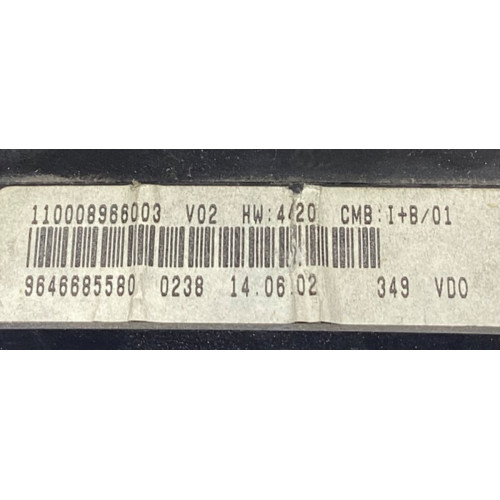 Citroen Xsara Picasso 2.0 HDI Kilometre Saati Gösterge Paneli 9646685580 110008966003
