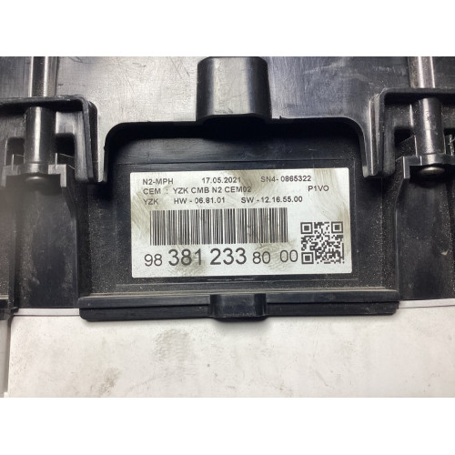 Vauxhall Combo Kilometre Saati Gösterge Paneli 983812338000