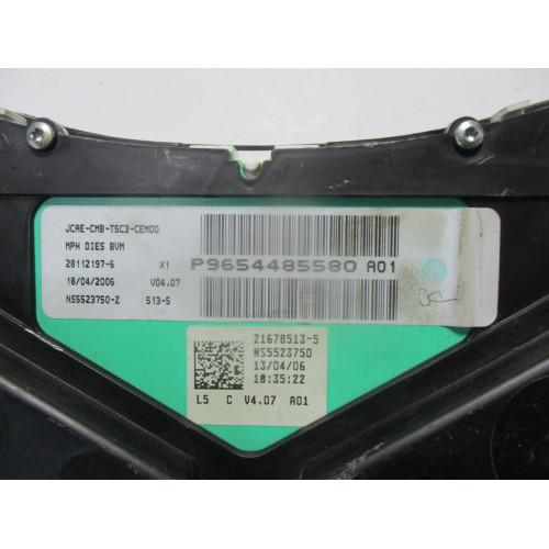 Peugeot 307 Dizel Kilometre Saati Gösterge Paneli P9654485580