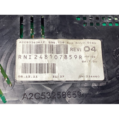 Renault Fluence Megane 3 Kilometre Saati Gösterge Paneli RNI248107859R A2C53363612
