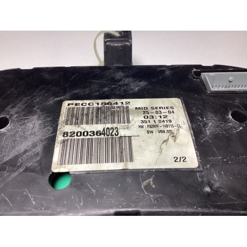 Renault Megane 2 Otomatik Kilometre Saati Gösterge Paneli 8200364023 PA2RPF-14B115-CL