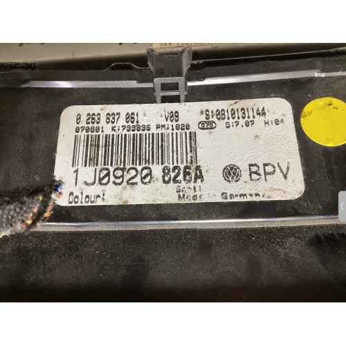 Volkswagen Bora Golf 4 Kilometre Saati Gösterge Paneli 1J0920826A