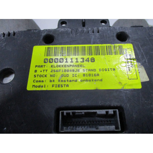 Ford Fiesta Benzinli Kilometre Saati Gösterge Paneli 2S6F-10849-JE