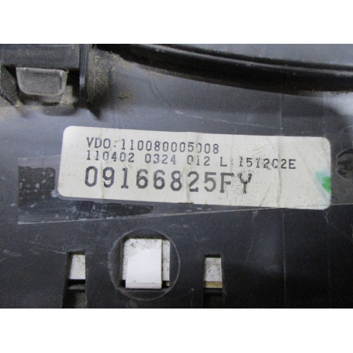 Opel Corsa C Benzinli Kilometre Saati Gösterge Paneli 09166825FY