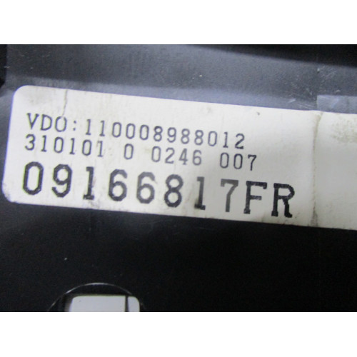 Opel Corsa C Benzinli Kilometre Saati Gösterge Paneli 09166817FR