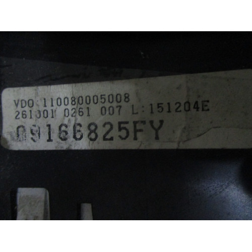 Opel Corsa C Benzinli Kilometre Saati Gösterge Paneli 09166825FY