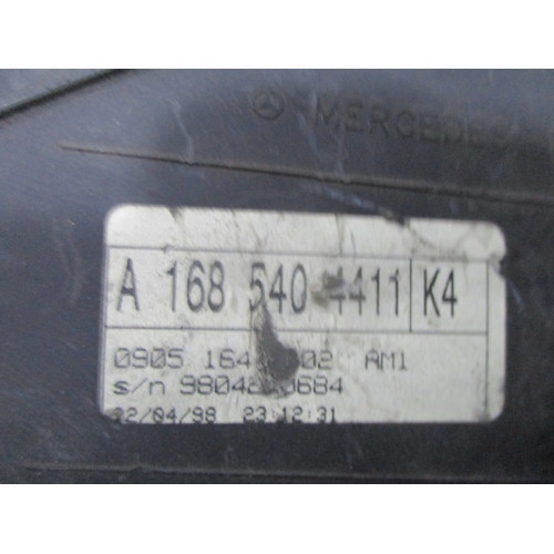 Mercedes W168 Dizel Kilometre Saati Gösterge Paneli A 168 540 5019