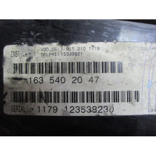  Mercedes ML320 W163 Benzinli Kilometre Saati Gösterge Paneli 1635402047