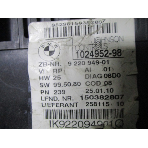 BMW E81 E87 Dizel Kilometre Saati Gösterge Paneli 1024952-98