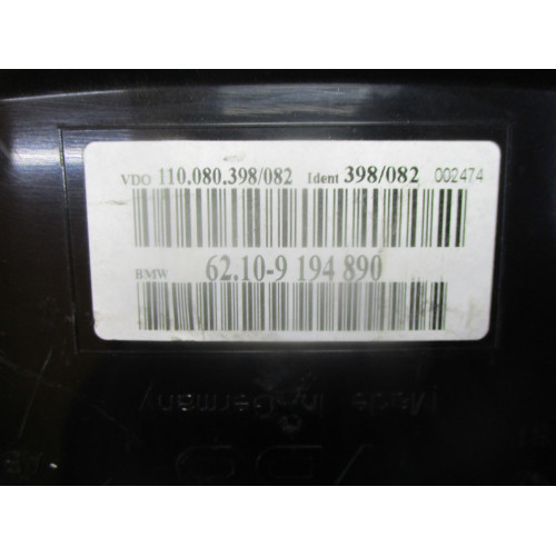 Bmw E60 5 Serisi Kilometre Saati Gösterge Paneli 62.10-9194890 110.080.398/082