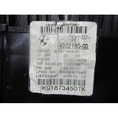 Bmw E90 3 Serisi Kilometre Saati Gösterge Paneli 9187345-01 4032180-00