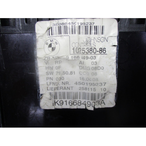 Bmw E90 E91 3 Serisi Kilometre Saati Gösterge Paneli 9166849-03 1025380-86