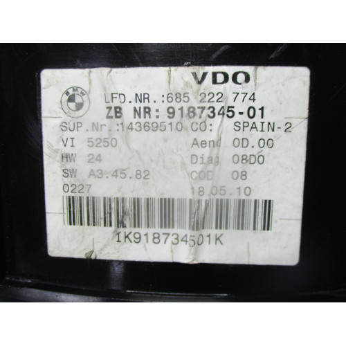 Bmw E90 E91 3 Serisi Kilometre Saati Gösterge Paneli 9187345-01 14369510