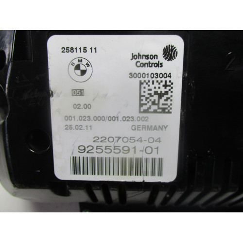Bmw F10 F11  5 Serisi Kilometre Saati Gösterge Paneli 9255591-01 2207054-04 258115 11
