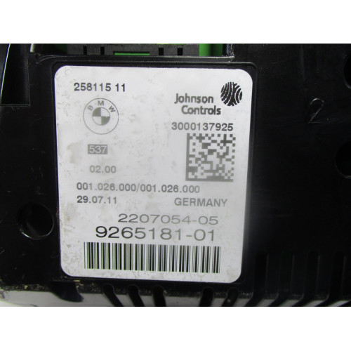 Bmw F10 F11  5 Serisi Kilometre Saati Gösterge Paneli 9265181-01 2207054-05 258115 11