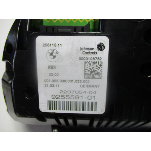 Bmw F10 F11  5 Serisi Kilometre Saati Gösterge Paneli 9255591-01 2207054-04 258115 11