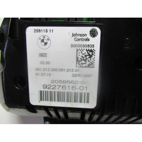 Bmw F10 F11  5 Serisi Kilometre Saati Gösterge Paneli 9227616-01 2059562-05 258115 11