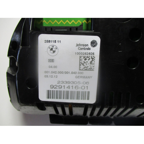 Bmw F10 F11  5 Serisi Kilometre Saati Gösterge Paneli 9291416-01 2339305-06 258115 11