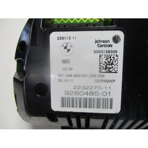 Bmw F10 F11  5 Serisi Kilometre Saati Gösterge Paneli 9280485-01 2232270-11 258115 11