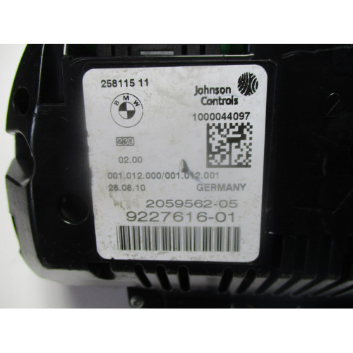 Bmw F10 F11  5 Serisi Kilometre Saati Gösterge Paneli 9227616-01 2059562-05 258115 11