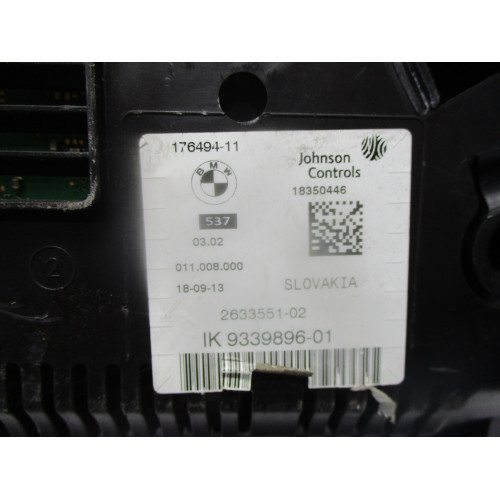 Bmw F10 F11 Kilometre Saati Gösterge Paneli IK9339896-01 2633551-02