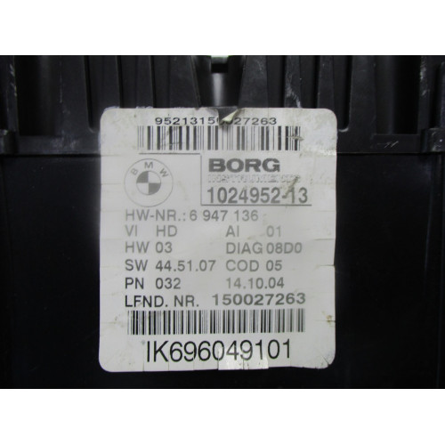Bmw E87 1 Serisi Kilometre Saati Gösterge Paneli IK696049101 6947136 1024952-13