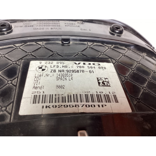 BMW F30 Dizel Gösterge Paneli Kilometre Saati 9232895 9295870-01 
