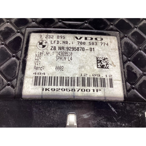 BMW F30 Dizel Gösterge Paneli Kilometre Saati 9232895 9295870-01 