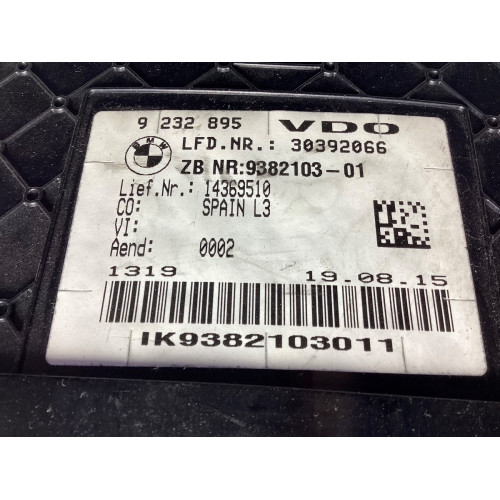 BMW F30 Dizel Gösterge Paneli Kilometre Saati 9232895 9382103-01