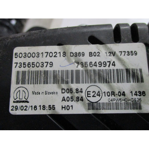 Jeep Renegade Dizel Kilometre Saati Gösterge Paneli 735650379