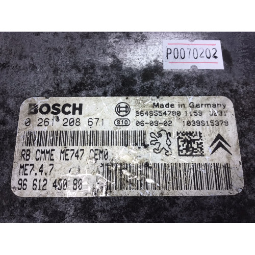 Citroen Peugeot Motor Beyni 0261208671 9661249080