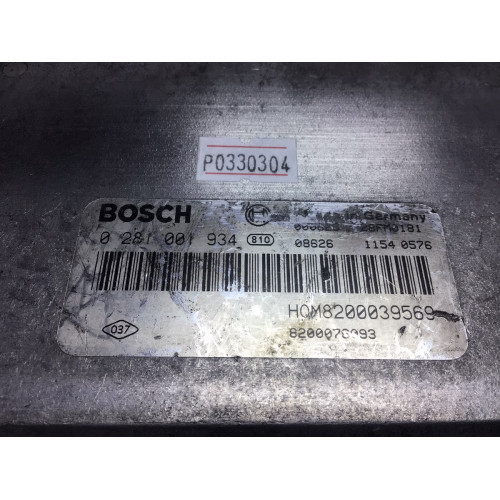 Renault Scenic Motor Beyni 0281001934 HOM8200039569 8200076093