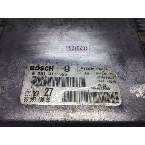Peugeot 206 2.0 HDI Motor Beyni EDC15C2 27 0281011525 9654694380