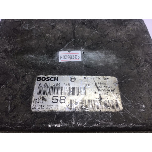 Peugeot 106 Citroen Saxo 1.0 Motor Beyni 0261204788 MA3.1 9631528780