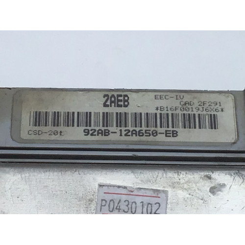 Ford Escort 1.3 Motor Beyni 92AB-12A650-EB CSD-201 2AEB