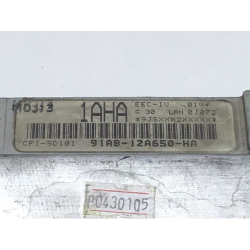 Ford Escort Fiesta Motor Beyni 91AB-12A650-HA CFI-SD101 1AHA