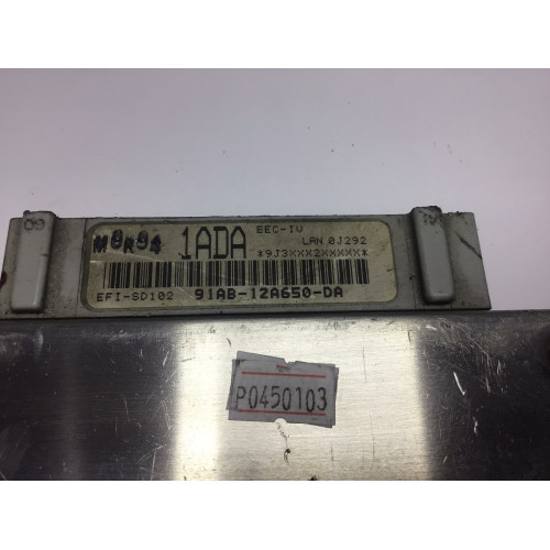 Ford Escort Fiesta Motor Beyni 91AB-12A650-DA EFI-SD102 1ADA