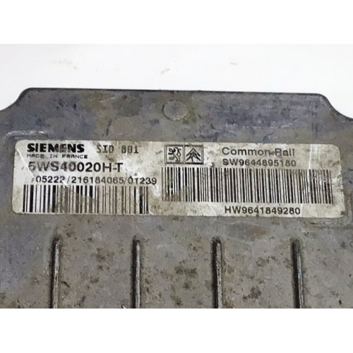 Peugeot 307 Motor Beyni SID801 5WS40020H-T SW9644895180