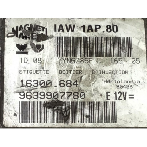 Peugeot 106 206 Motor Beyni IAW1AP.80 9639907780 