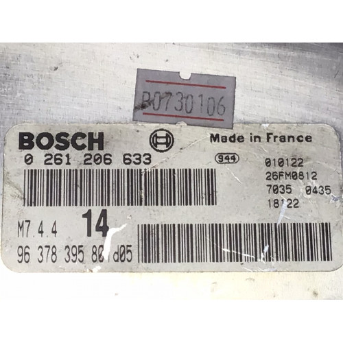 Citroen Xsara Picasso 1.6 Motor Beyni 0261206633 M7.4.4 9637839580