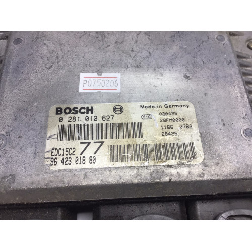 Peugeot 406 2.0 HDI Motor Beyni EDC15C2 77 0281010627 9642301880