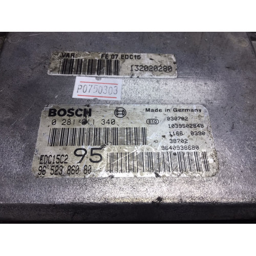 Cıtroen C5 2.0 HDI Motor Beyni EDC15C2 95 0281011340 9652386080