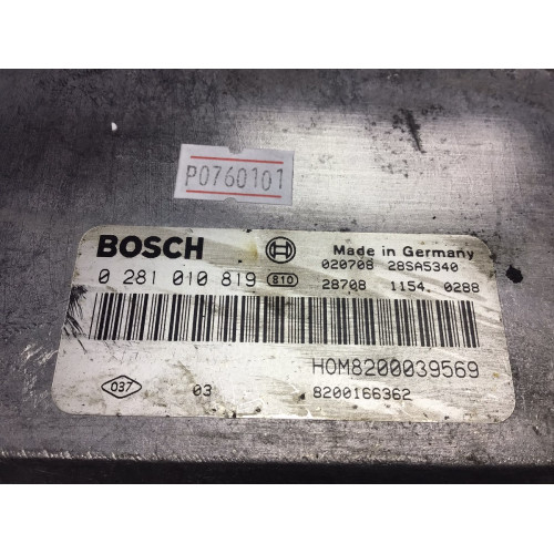 Renault Megane Scenic 1.9 Motor Beyni 0281010819 HOM8200039569 8200166362