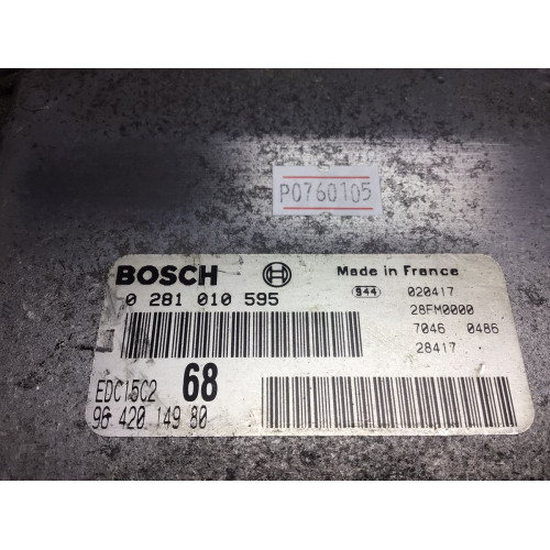 Citroen Picasso 2.0 HDI Motor Beyni EDC15C2 68 0281010595 9642014980