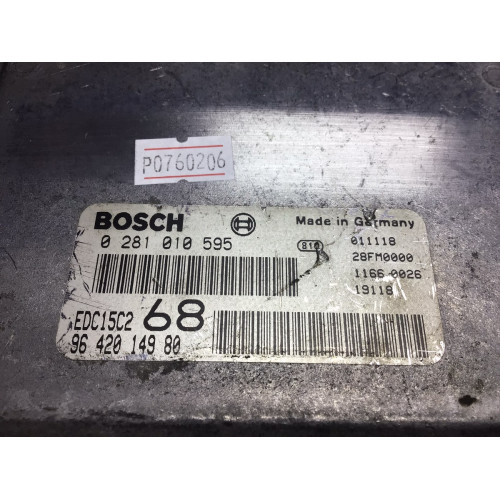 Citroen Picasso 2.0 HDI Motor Beyni EDC15C2 68 0281010595 9642014980