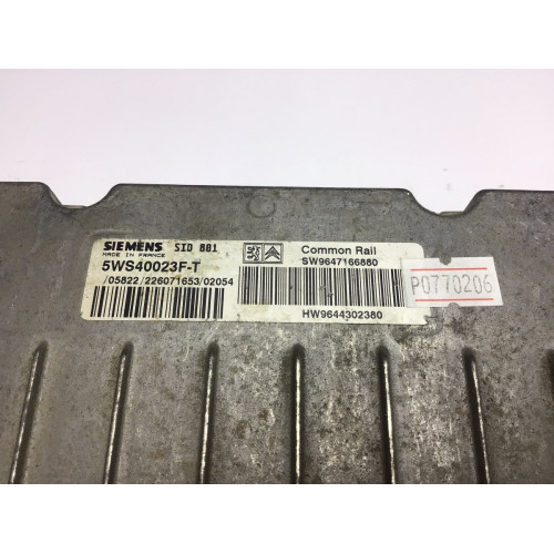 Citroen C5 Motor Beyni SID881 5WS40023F-T SW9647166880