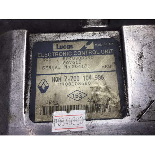 Renault Kango Motor Beyni 7700104956