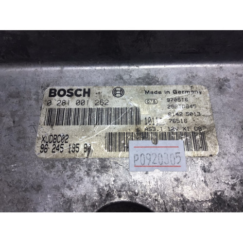Peugeot 406 1.9 TD Motor Beyni 0281001262 XUBBC02 9624519580
