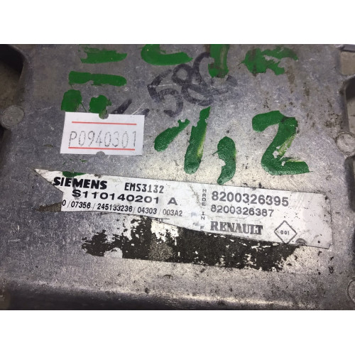 Renault Clio 1.2 Motor Beyni S110140201A 8200326395 8200326387 EMS3132